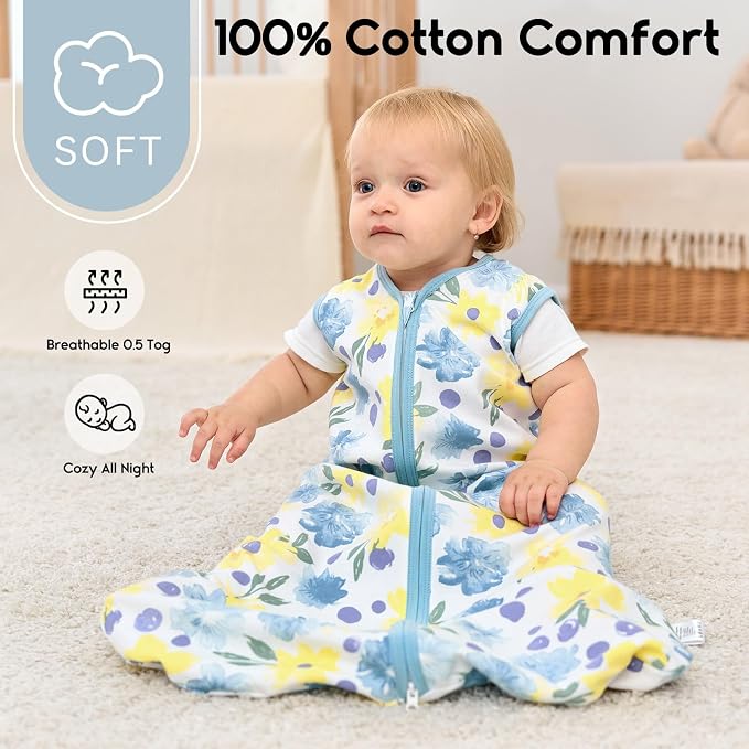 Yoofoss Baby Sleep Sack 12-18 Months 0.5 Tog Wearable Blanket - Image 2