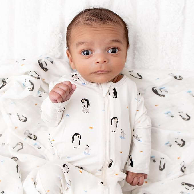 Bamboo Little Soft Baby Footie Pajamas, Baby Clothes, Newborn Sleepers - Image 7