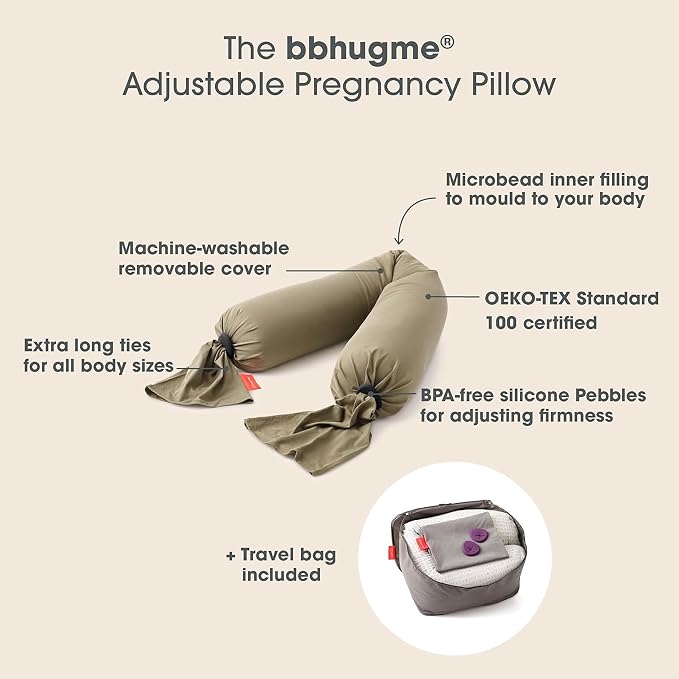 bbhugme Adjustable Pregnancy Pillow – Full Body Support - Image 3