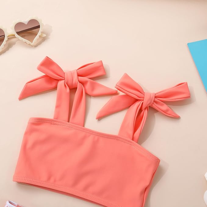 Toddler Swimsuit Girl Color Block Stripe Swimwear Baby Girl Summer Beach - Image 4