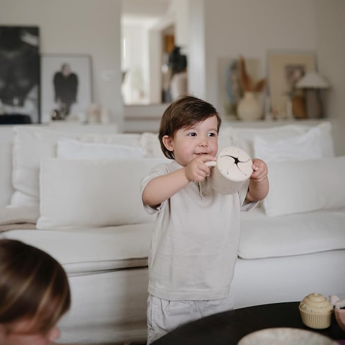 mushie Silicone Snack Cup | Spill Proof Food Container - Image 4