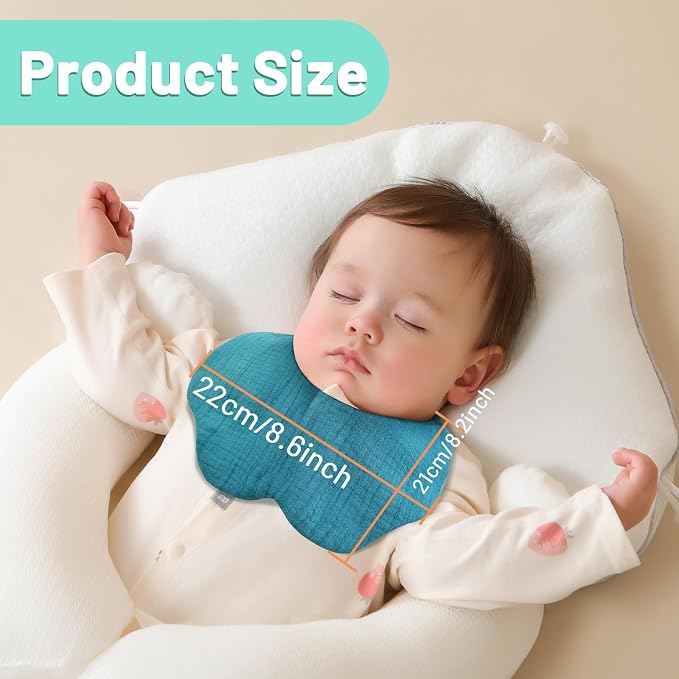 EllieHouse Baby Bibs for Girls Boys 10Pack Muslin Drool Teeth Drooling Teething - Image 3