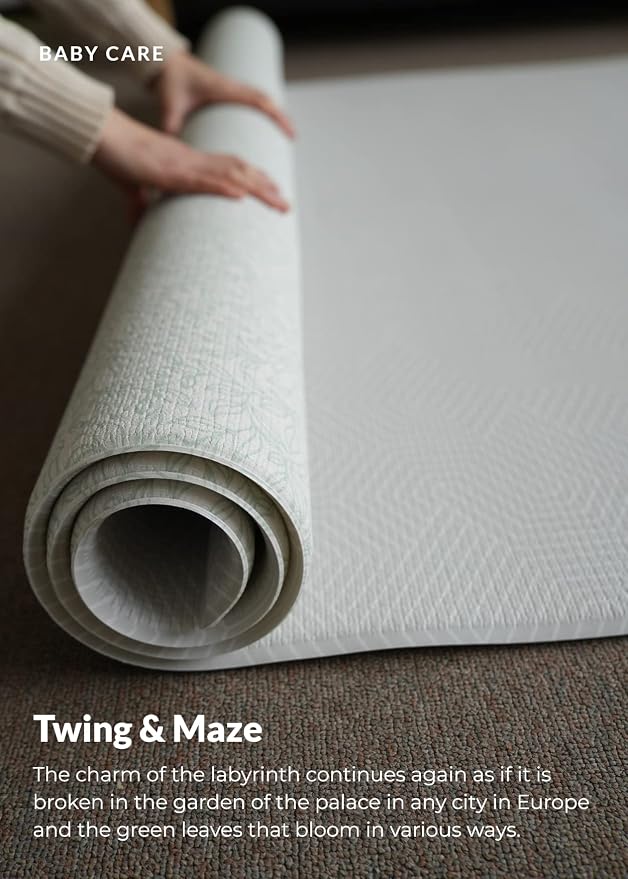 Baby Care Play Mat 73’’ x 49’’ Original One-Piece Reversible Rollable - Image 3