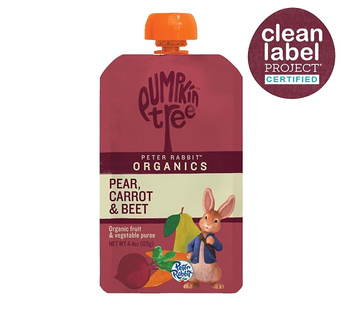 Pumpkin Tree Peter Rabbit Organics Beet, Carrot and Pear, 4.4 Ounce - Image 9
