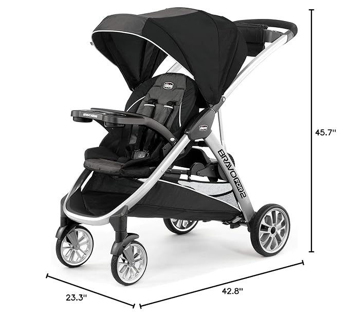 Chicco BravoFor2 Standing/Sitting Double Stroller - Image 10
