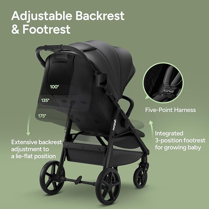 Mompush Nova Baby Stroller for Toddler, Infant & Newborn | Spacious Seat & - Image 4
