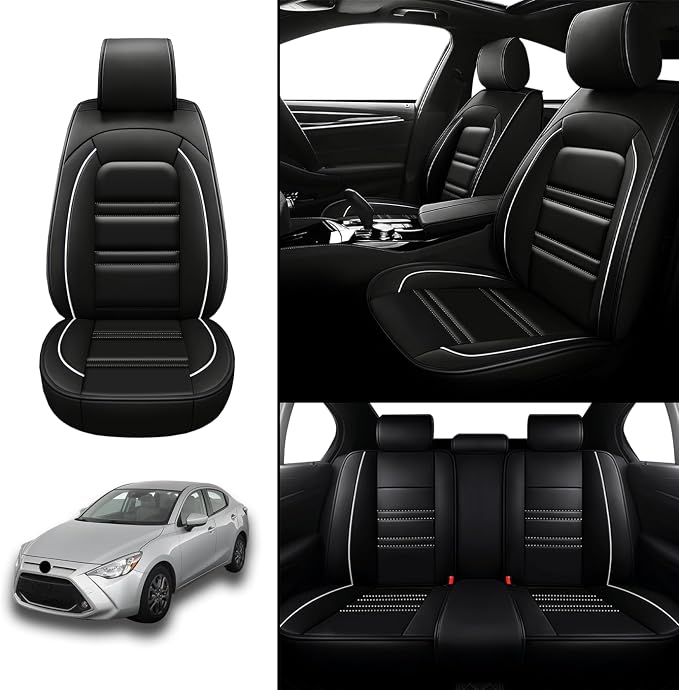Seat Covers for Toyota Yaris 2007-2020 | 5-Seats Leather Seat Covers - Image 2