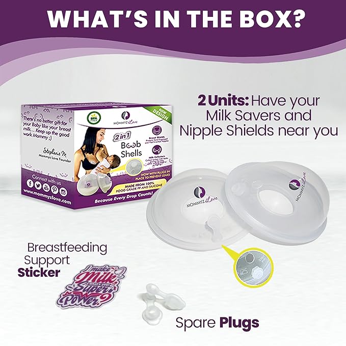 Mommyz Love Breast Shells & Milk Catcher - Image 2