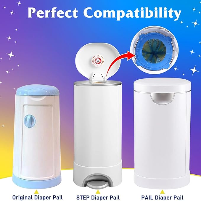 Diaper Pail Refill Bags 40 Pack, Compatible - Image 2