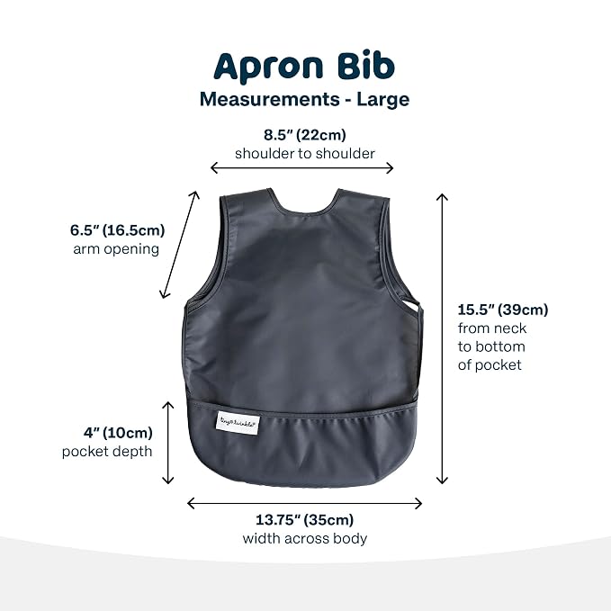 Tiny Twinkle Short Sleeve Apron Baby & Toddler Bib - Image 8