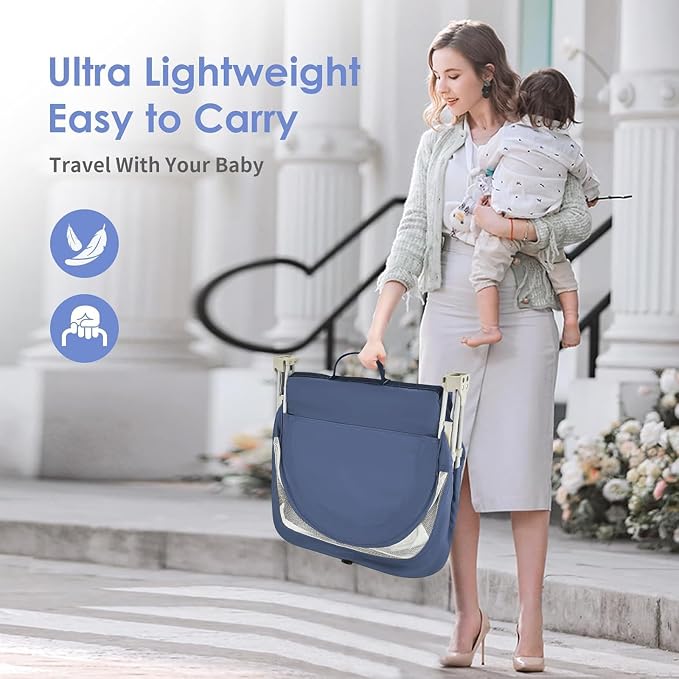 Portable Baby Bassinet Travel Baby Bed, Baby Cribs Travel Pod - Image 6