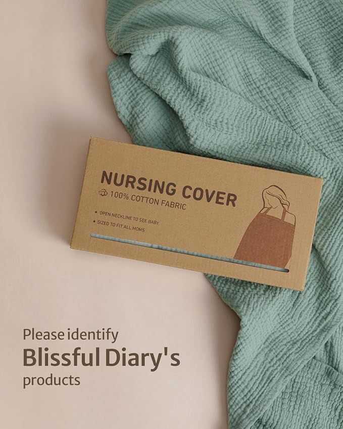 Blissful Diary Muslin Nursing Cover - Image 7