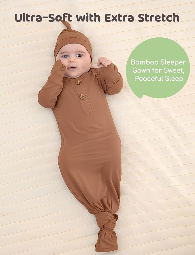 PATPAT Baby Sleeper Gown with Bamboo Viscose - Image 5