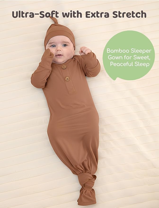 PATPAT Baby Sleeper Gown with Bamboo Viscose - Image 5