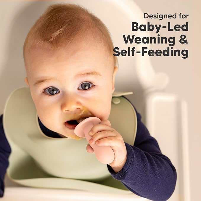 KeaBabies 4-Pack Silicone Baby Spoons and Forks Set - Image 7