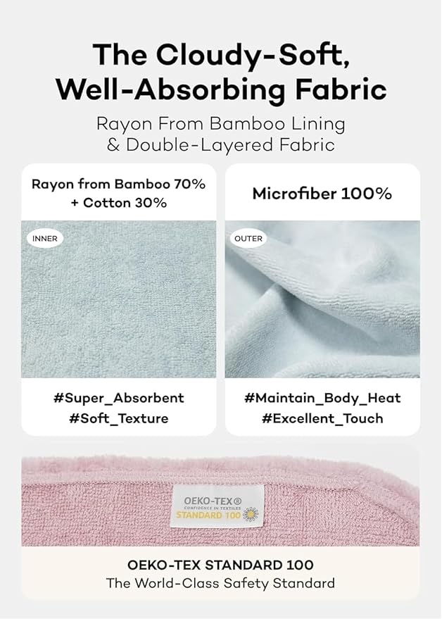 Konny Baby Hooded Towel Plush Thick & Cozy Soft-Touch Absorbent Rayon from - Image 3