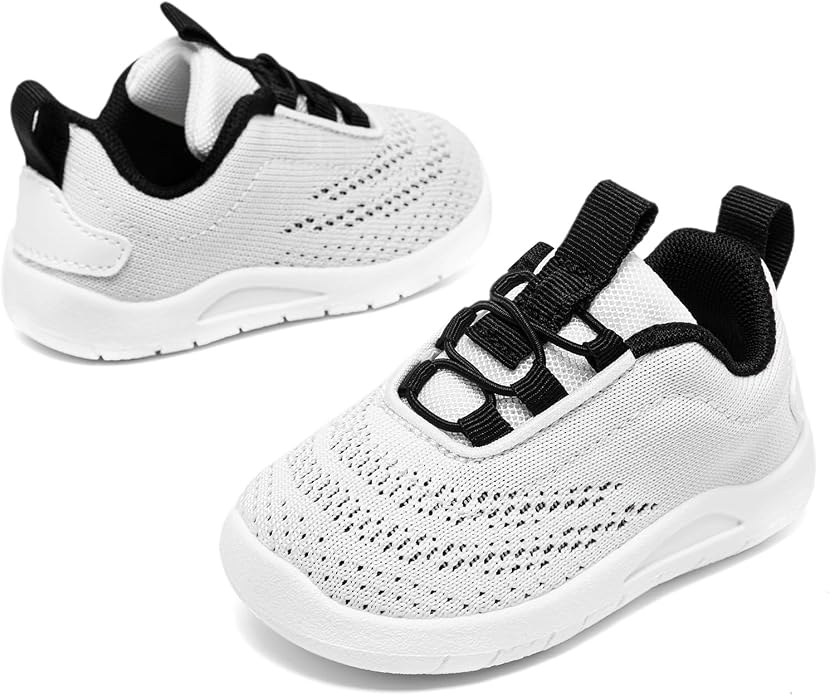 MORENDL Toddler Slip On Sneakers Baby Walking Shoes Non-Slip Breathable Unisex - Image 3