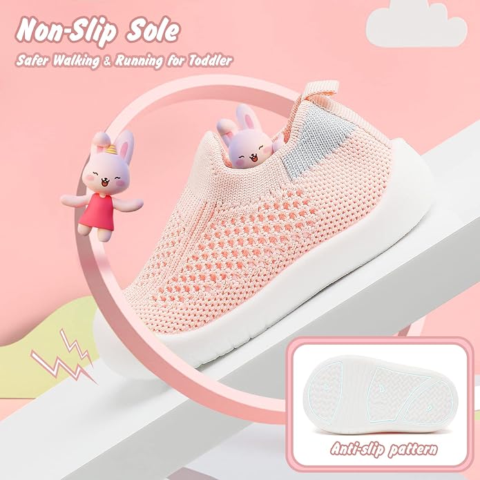 Baby Walking Shoes Toddler Girl Boy Soft Sole Breathable Cotton Canvas Shoes - Image 4