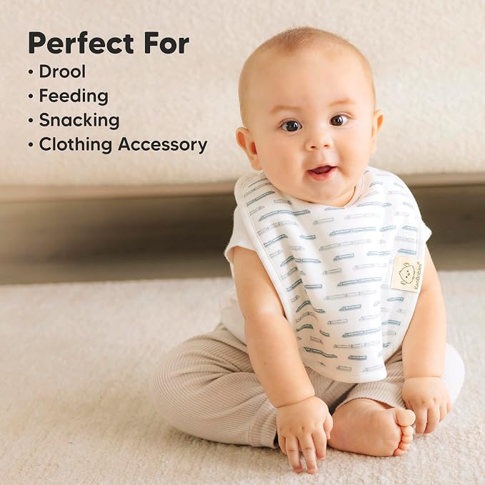 KeaBabies 8-Pack Organic Baby Bibs - Image 8
