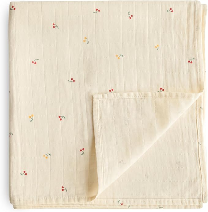 mushie Muslin Baby Swaddle Blanket | 100% Organic Cotton by mushie