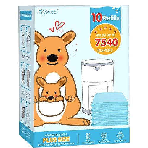 10 Pack Diaper Pail Refill Bags Compatible by Unknown