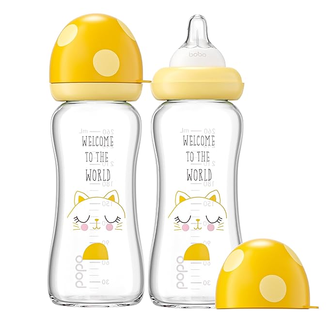 YOHKOH Natural Glass Baby Bottle by Home