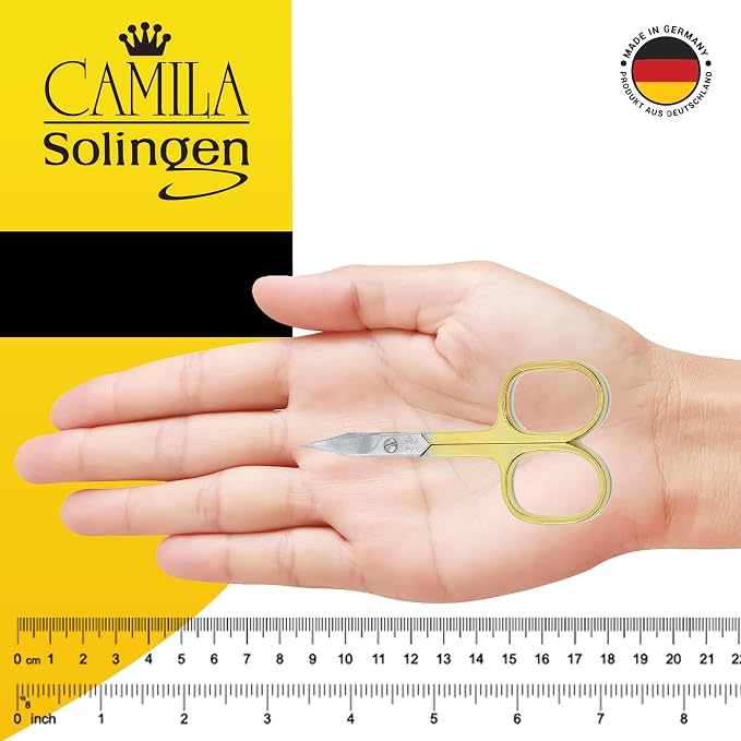 CS03 Professional Nail Cuticle Scissors, Hypoallergenic Gold Plated Sharp - Image 4