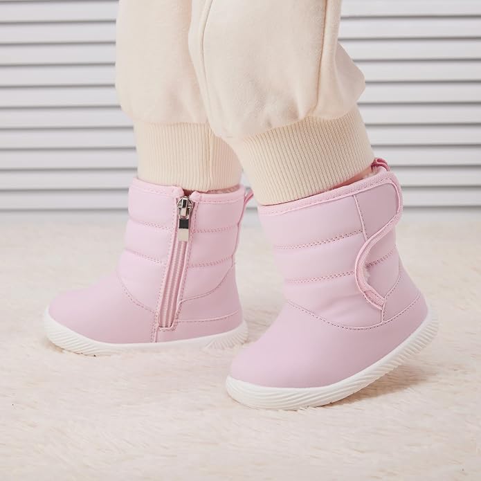 BMCiTYBM Baby Boy Girl Snow Boots Waterproof Winter Warm Booties Nonslip - Image 2