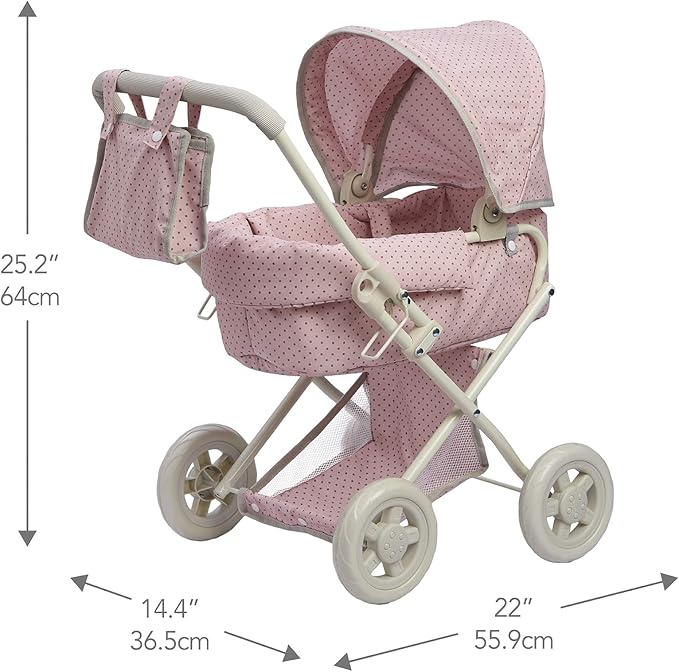 Olivia's Little World Buggy-Style Baby Doll Stroller - Image 4