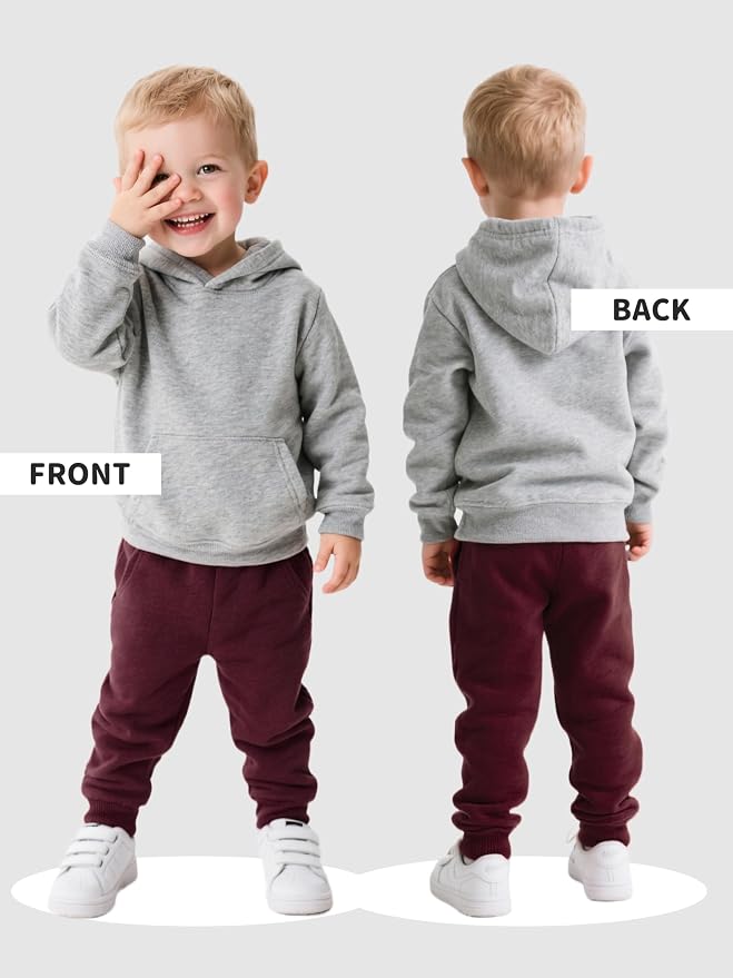3 Pack Fleece Toddler Boys Sweatpants Kids Joggers Soft Cotton Toddler Boys - Image 4