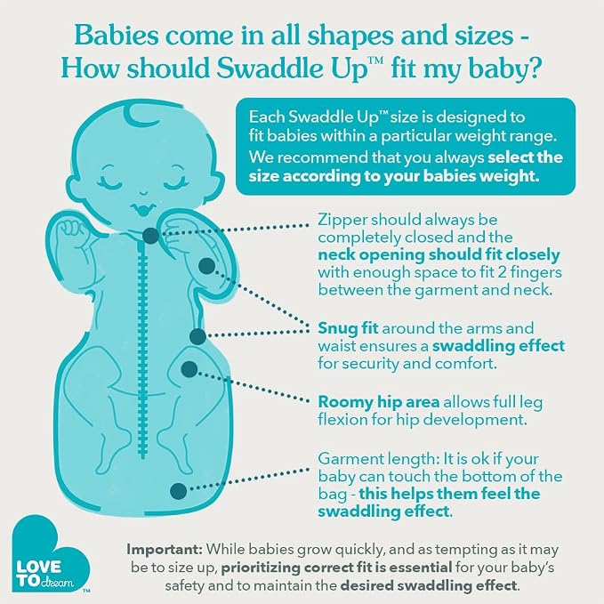 Love to Dream Swaddle UP, Sleep Sack 0-3 Months, Self-Soothing, Improves Sleep - Image 5