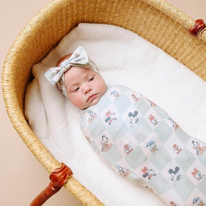 Copper Pearl Large Premium Knit Baby Swaddle Receiving Blanket Mickey Mouse & - Image 2
