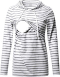 GINKANA Women's Nursing Hoodie Sweatshirt Long Sleeves Breastfeeding Maternity by GINKANA