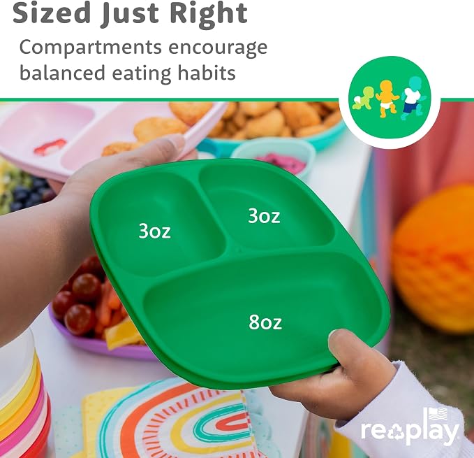 Re-Play Toddler Plates with Dividers - Image 8