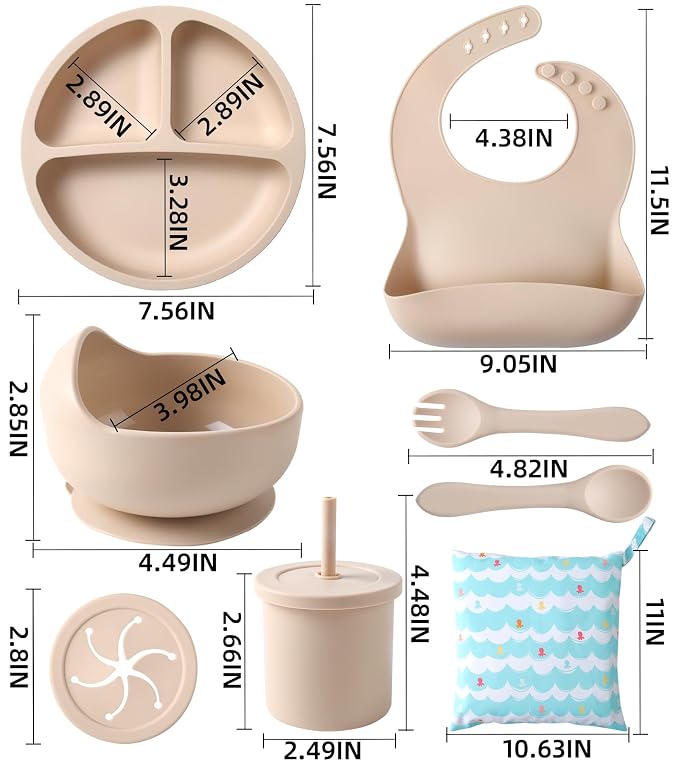 ECLIP Silicone Baby Feeding Set, Travel Bag - Image 7