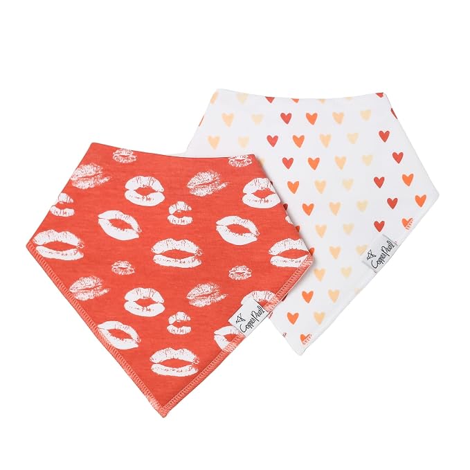 Copper Pearl 4 Pack Soft Cotton Baby Bibs by CopperPearl