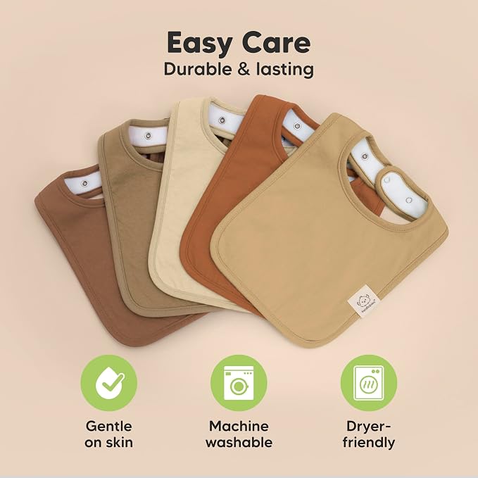 KeaBabies 8-Pack Organic Baby Bibs - Image 7