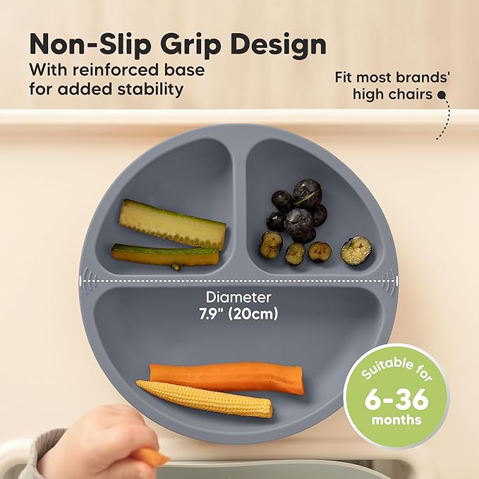 KeaBabies Suction Plates for Baby, Toddler - Image 4