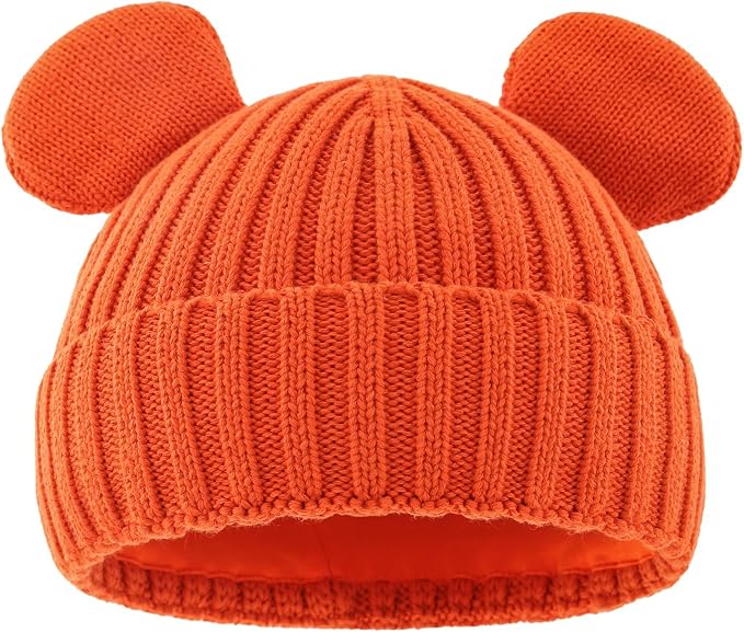 Toddler Boy Winter Beanie Baby Knit Hat Warm Girl Beanies Newborn Cute Hats by RUIKUNA