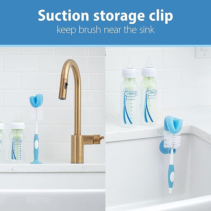 Dr. Brown's Reusable Sponge Baby Bottle Cleaning Brush - Image 5