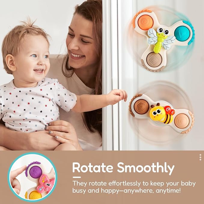 ALASOU 3PCS Pop Suction Cup Spinner Toys - Image 7