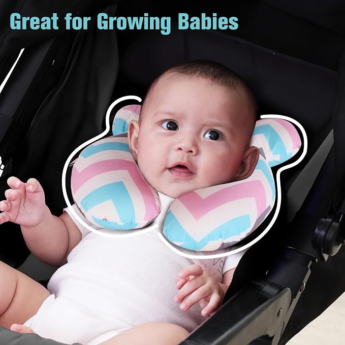 KAKIBLIN Baby Head Pillow, Support Pillow, Baby Travel Pillow - Image 4