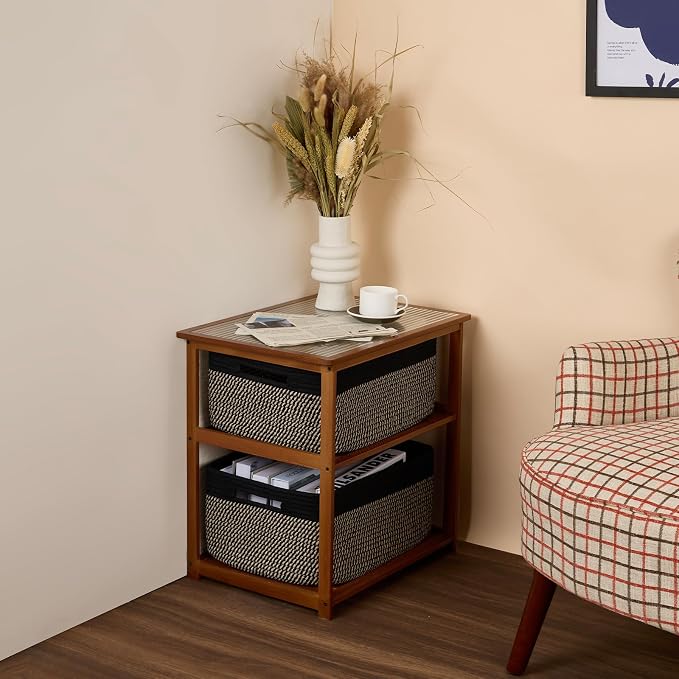 Large Storage Baskets for Shelves, Closet Organizers Bins for Clothes Blanket - Image 8