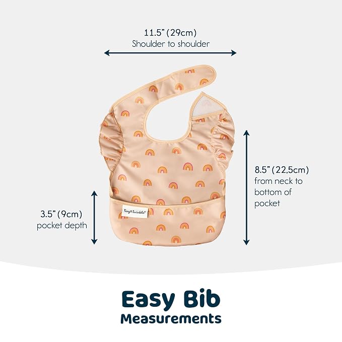 Tiny Twinkle Mess Proof Baby Bibs - Image 7