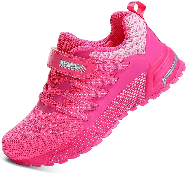 KUBUA Kids Sneakers for Boys Girls Running Tennis Shoes Lightweight Breathable by KUBUA