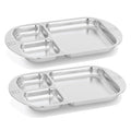 Children's Stainless steel Divided Plates | Adorable Frog Design | Premium 304 by Kiddobloomchildrensproductstoinspirehope