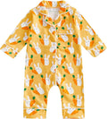 Balaflyie Baby Girl Button Down Pajamas Romper One-Piece Jumpsuit Long Sleeve by Balaflyie