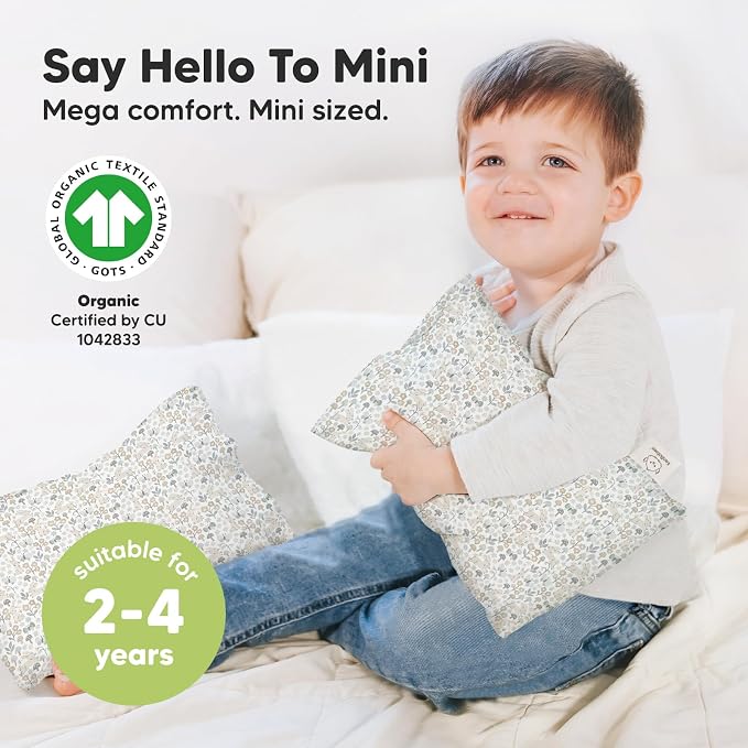 Mini Toddler Pillow with Pillowcase - Image 3