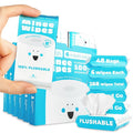 Impossibly Compact Travel Flushable Wipes by MINEEWIPES