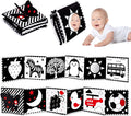 Thremhoo Black and White High Contrast Baby Toys 0-6 Months Soft Book by Thremhoo